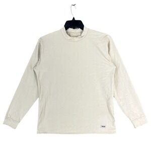 XGO Shirt Medium Mens Tan Crew-Neck Made USA Base layer Acclimate Dry Outdoor